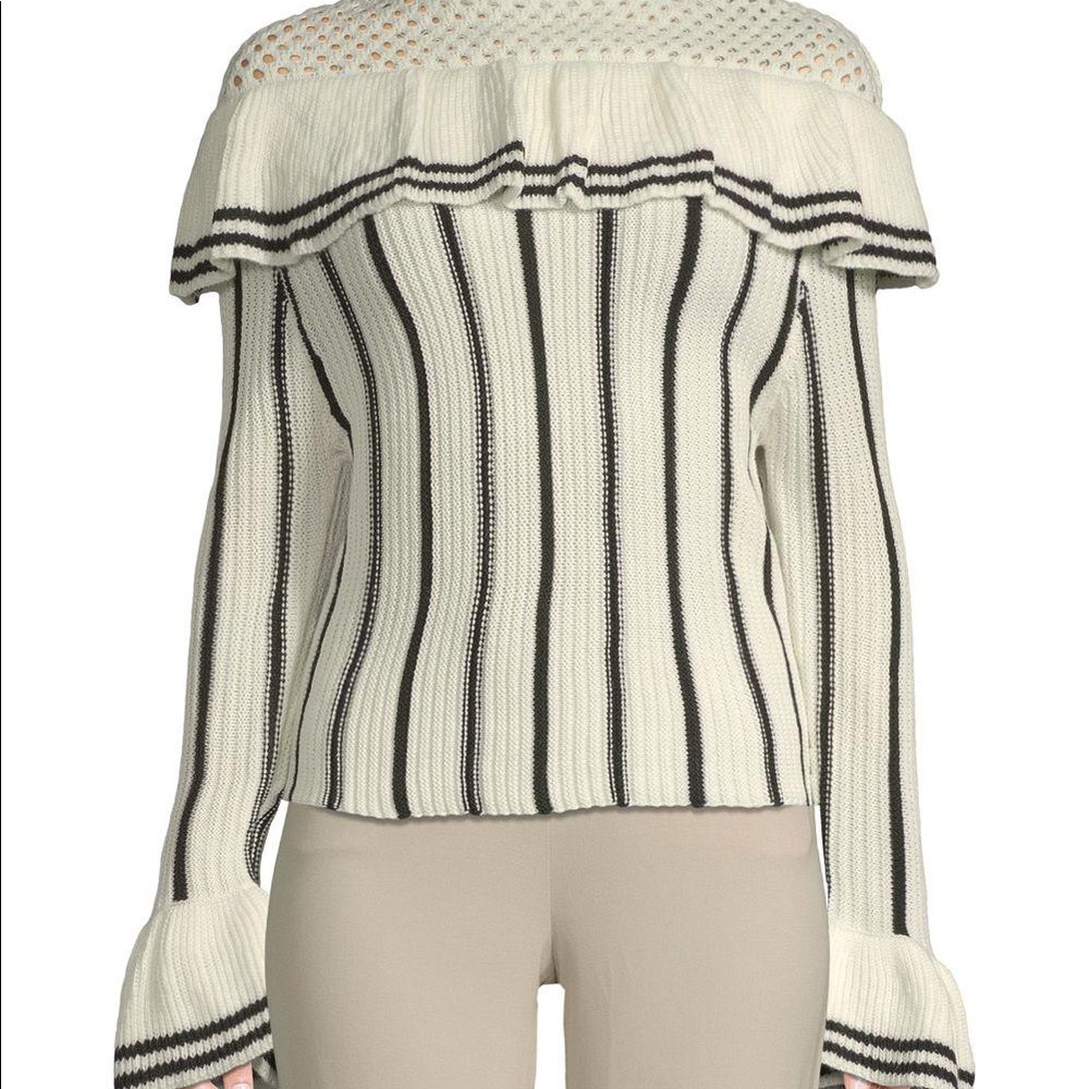 🔸️Haute Rogue Clarisse Ruffle Sweater